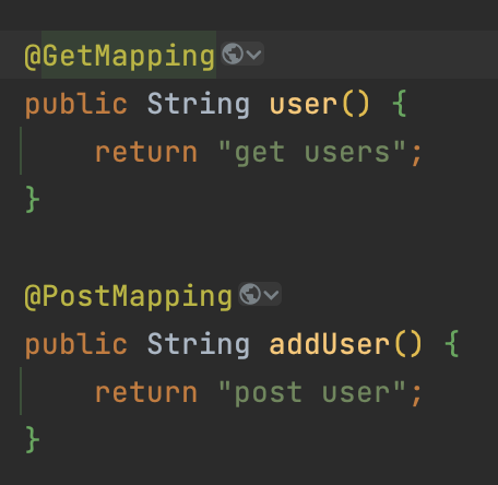 같은 URL이지만 다른 메서드 호출